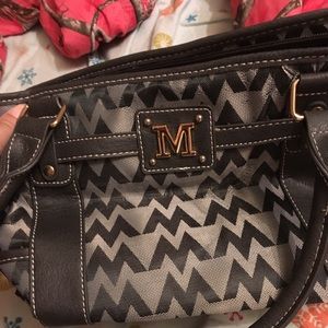 M monogram purse